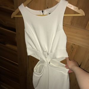 NWOT City Triangles white cut out mini dress